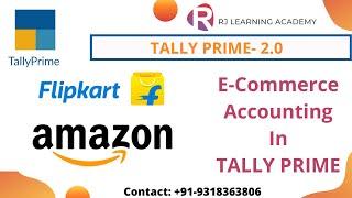 E-commerce Accounting in Tally Prime||GST & TCS adjustment for E commerce RJ Learning Academy