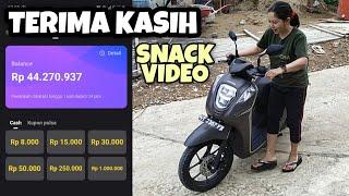 Beli Motor CASH dari Hasil Aplikasi Snack Video