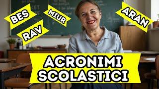 Acronimi Scolastici: La Lingua Nascosta dell'Istruzione