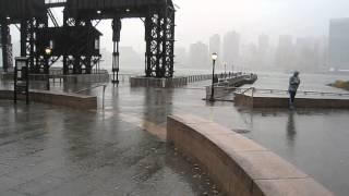 People on the pier at Gantry State Park