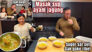 MASAK SUP AYAM JAGUNG SUPER SAT SET GAK PAKE RIBET, PAS DENGAN CUACA DINGIN