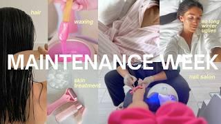 full MAINTENANCE week VLOG  waxing, hair, brows, nails & glow up!