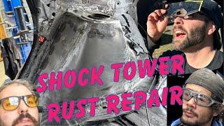 Rusty Subaru Wagon Shock Tower Repair - Start To Finish