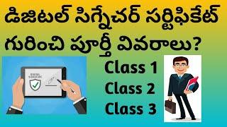 Digital Signature Certificate full details in Telugu? How to get Digital Signature Certificate?