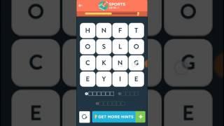 Wordbrain 2 Cheif Sports Level 1-5 Answers Walkthrough