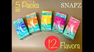 Snapz Flavored CBD Hemp Cigarettes 50 mg of CBD Per Smoke Full Spectrum 12 Different Flavors Review