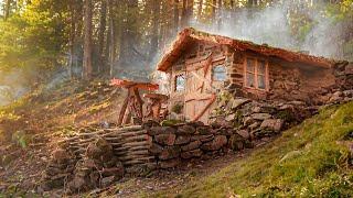 A stone house in the mountains. Completed alone house