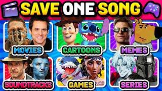 Save One Song Random Rules | Movies  Cartoons ‍️ Memes  Ost  Games  Series  | Music Quiz