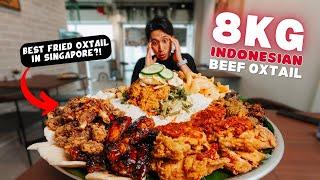 MASSIVE 8KG INDONESIAN FRIED OXTAIL CHALLENGE | BEST Fried Oxtail Sop Buntut Goreng in Singapore?!