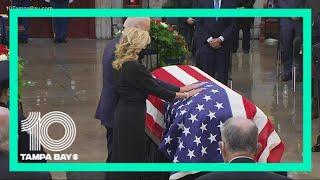 Bob Dole lies in state at the Capitol as nation honors senator