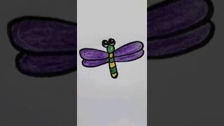 How to draw a beautiful Dragonfly.. #foryou #dreamart #drawing #shorts #tranding #dragonfly #youtube