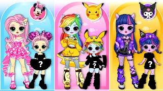 MLP Twilight Sparkle, Rainbow Dash & Friends Get New Fashion | DIYs Paper Doll & Craft