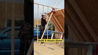 How To Build A House ALONE! #shorts #construction #tools #DIY #motivation