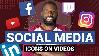 How to add social media icons to YouTube videos