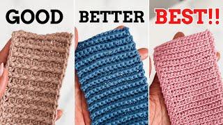 STOP Making Ugly Crochet Ribbing!  3 Game-Changing Techniques Ranked | Beginner Crochet Tutorial