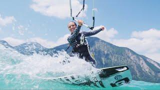 VW Nutzfahrzeuge x Alina Kornelli x Kitesurfing at her homespot Walchensee, Bavaria