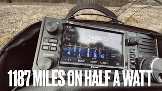 IC-705 QRP (1/2 watt!) / Kennebunk Plains WMA / Kennebunk ME/ QSO with WA4CQ, Conyers, Georgia