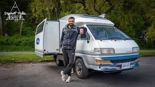 Traveling the whole world in a 1990 Japanese Toyota camper van