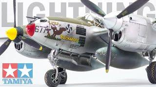 Tamiya's 1/48 P-38J Lightning | Full Build | 4K