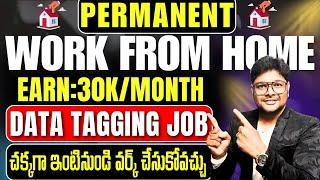 Permanent Work from Home jobs | Salary 30K/Month | Data Tagging job | Latest jobs in Telugu 2025