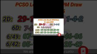 Lotto Result Today 9pm live draw June 12, 2025 Swertres Ez2 PCSO live result