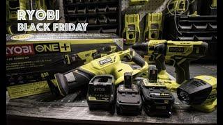 Ryobi 2019 Black Friday (Unboxing) tool kit P1818