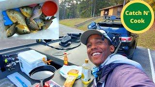 Fall Panfish CATCH AND COOK in JON BOAT at Boat Ramp - Lake Allatoona