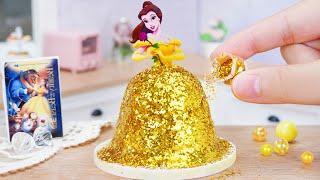 Tiny Cooking | Amazing Miniature Princess Belle Decorating Cake | Best Cartoon Cakes For You