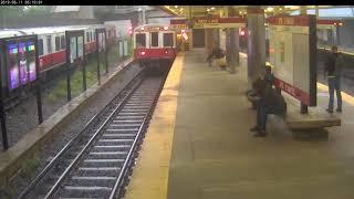 Raw Video: Footage Of The MBTA Red Line Derailment