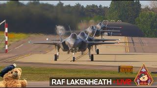 LIVE US AIR FORCE FIGHTER TOWN F-15 & F-35 ACTION • 48TH FIGHTER WING RAF LAKENHEATH 30.05.25