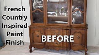 French Country Inspired Paint Finish | Painting Furniture In Our Family Room For A Living