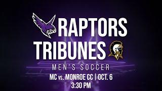 Montgomery College Raptors Men's Soccer vs Monroe CC Tribune