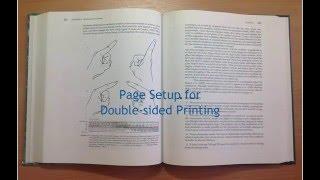 Page Setup for Double-Sided Documents