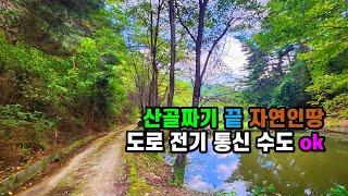 #봉화토지매매 백두대간 두메산골 골짜기끝 #자연인땅매매 경상북도 봉화군 법전면 산촌전원살이 외진땅매매, 염소 닭 오리 키우면서 시골생활 좋은 #시골땅시골집터 (봉화-2481)