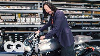 Keanu Reeves Shows Off His Most Prized Motorcycles | Collected | GQ