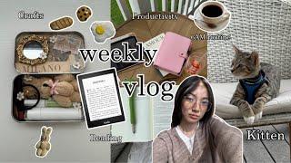 A WEEK IN MY LIFE  || meet my new kitten, 6am routine, crafts, reading, productivity, and more!