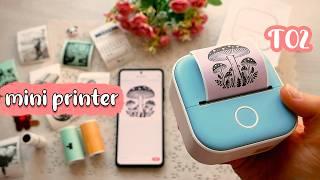 Phomemo T02 Mini Thermal Printer - Unboxing and Review | inkless pocket printer