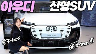 드디어 아우디가 움직이네요... 백만년만에(?) 신차 나왔어요! 포르쉐 마칸 쌍둥이?! 수입차 SUV Q6 e트론 실물 리뷰!! (가격, 주행거리, 전기차, 2025)