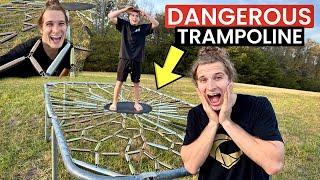 WORLDS MOST DANGEROUS TRAMPOLINE