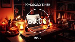 50/10 Pomodoro Study  Halloween Lofi Deep Focus  Focus Station[chill lo-fi hip hop beats]