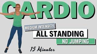 15 Minutes CARDIO SESSIONMedium Intensity Steady State CardioLow Impact Cardio for Weight Loss