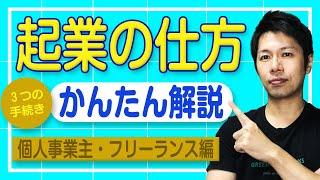 起業の仕方（かんたん解説）３つの手続き【個人事業主・フリーランス編】　実は起業手続き超簡単です