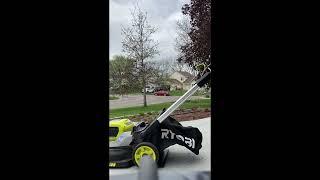 Effortless Leaf Mulching: Mastering Fall Clean-Up with a Ryobi 40-Volt Lawn Mower!