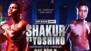 SHAKUR STEVENSON VS YOSHINO PREDICTION #ZHBD #BOXING #shakurstevenson