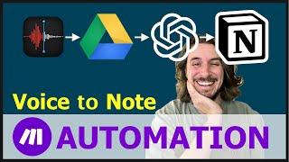 Voice to Note - Make.com Automation (Tutorial)