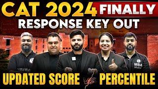 CAT 2024 Finally Response Key Out | Updates Score v/s Percentile