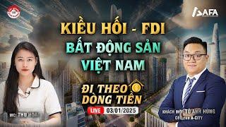 KIỀU HỐI - FDI, BẤT ĐỘNG SẢN VIỆT NAM | #ĐTDT 03/01/2025