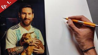 How To Draw Lionel Messi Step By Step Shading Tutorial | Lionel Messi Drawing Tutorial  #1