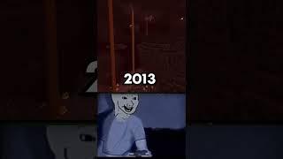 Minecraft Nostalgia 2023 vs 2013 #shorts