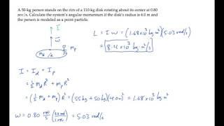 Rotational Motion: Angular Momentum. Level 1, Example 1